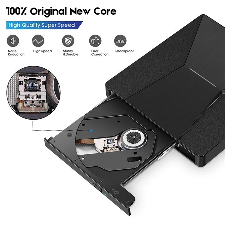 YAHEY USB 3,0 type C Внешний привод CD/DVD RW горелки оптический писатель плеер для Apple Mac book Pro Air ноутбука Windows диски