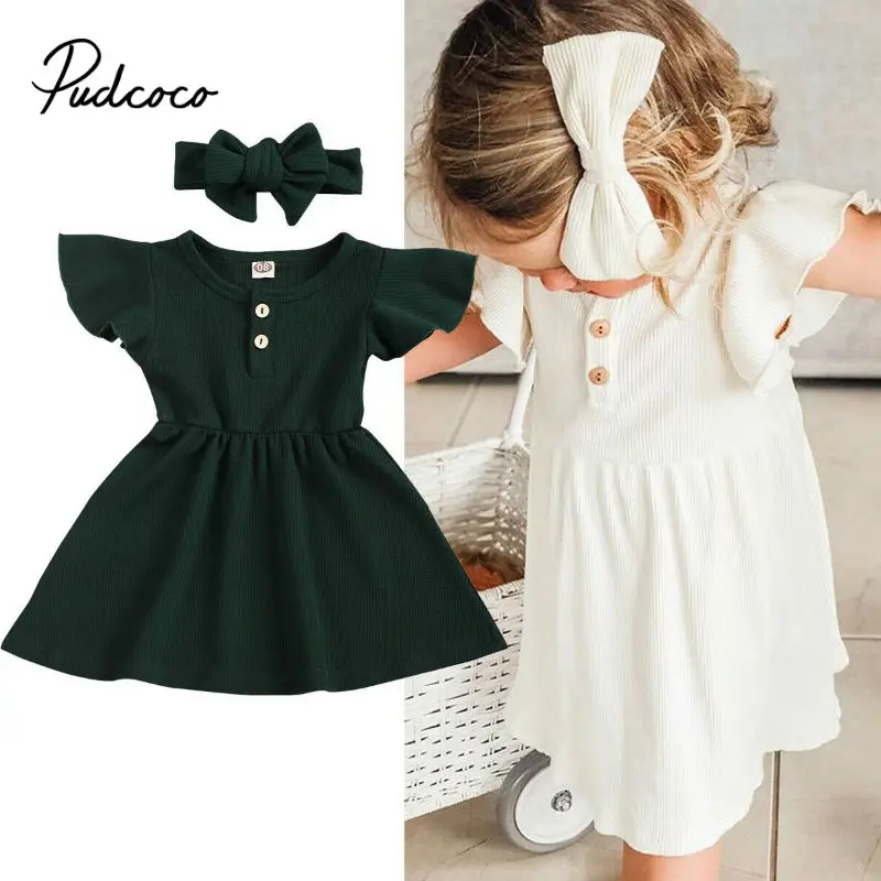 Детское платье для маленьких девочек детская одежда летние детские Вечерние