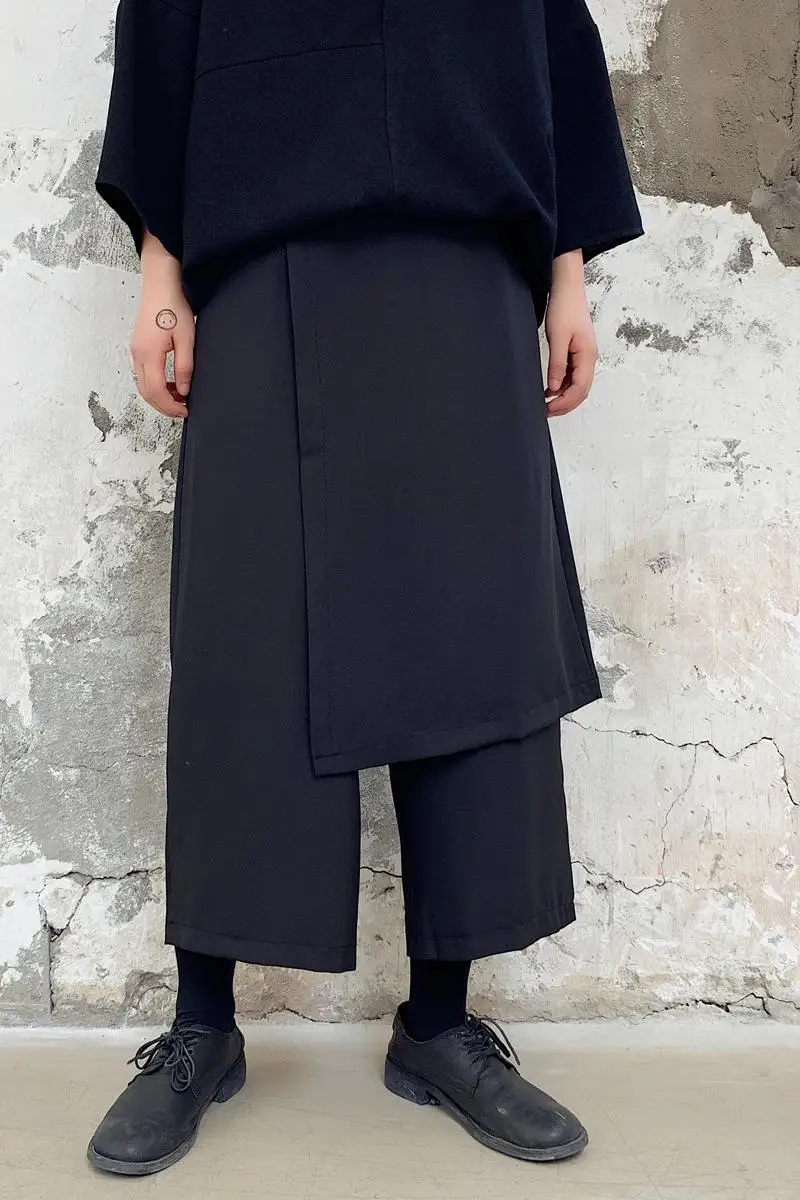 Брюки мужские с широкими штанинами простые повседневные свободные штаны