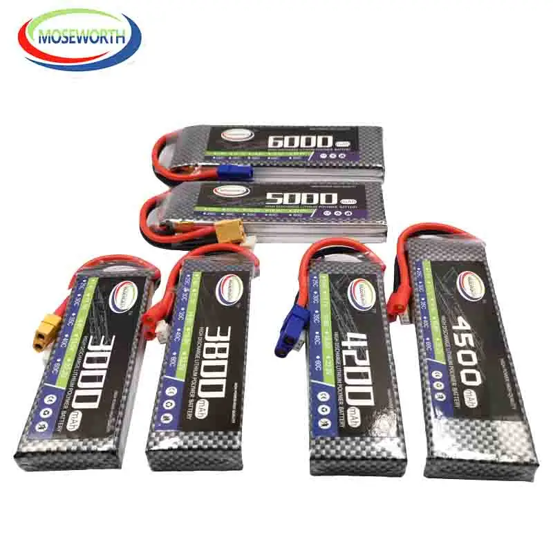 2S RC LiPo батарея 7 4 V 1300 1500 1800 2200 2600 3500 4200 5000 5200 6000 10000 12000mAh Дрон самолет батареи|Детали