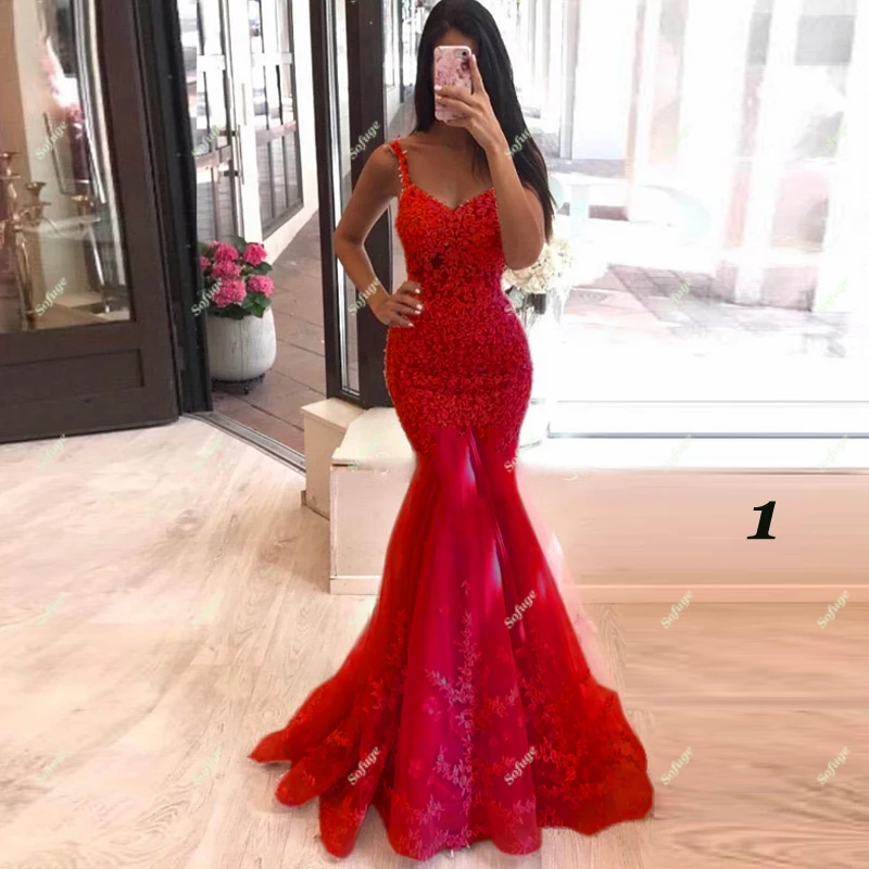 Женское вечернее платье-Русалка Fuschia сексуальное Тюлевое платье с бусинами и