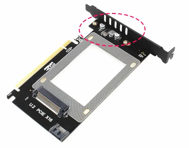 Адаптер U2 X16 PCI-Express 2. 0 4x к U.2 SFF-8639 NVMe PCIe SSD PCI-e Card M.2 NGFF 3 'SSD PCI-E intel x4 | Компьютеры и