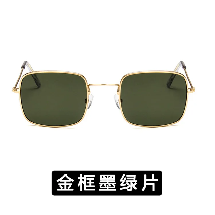 

New Retro Small Square Sunglasses Men Women in Europe and the United States Trend Sunglasses Transparent Ocean Piece Sunglasses
