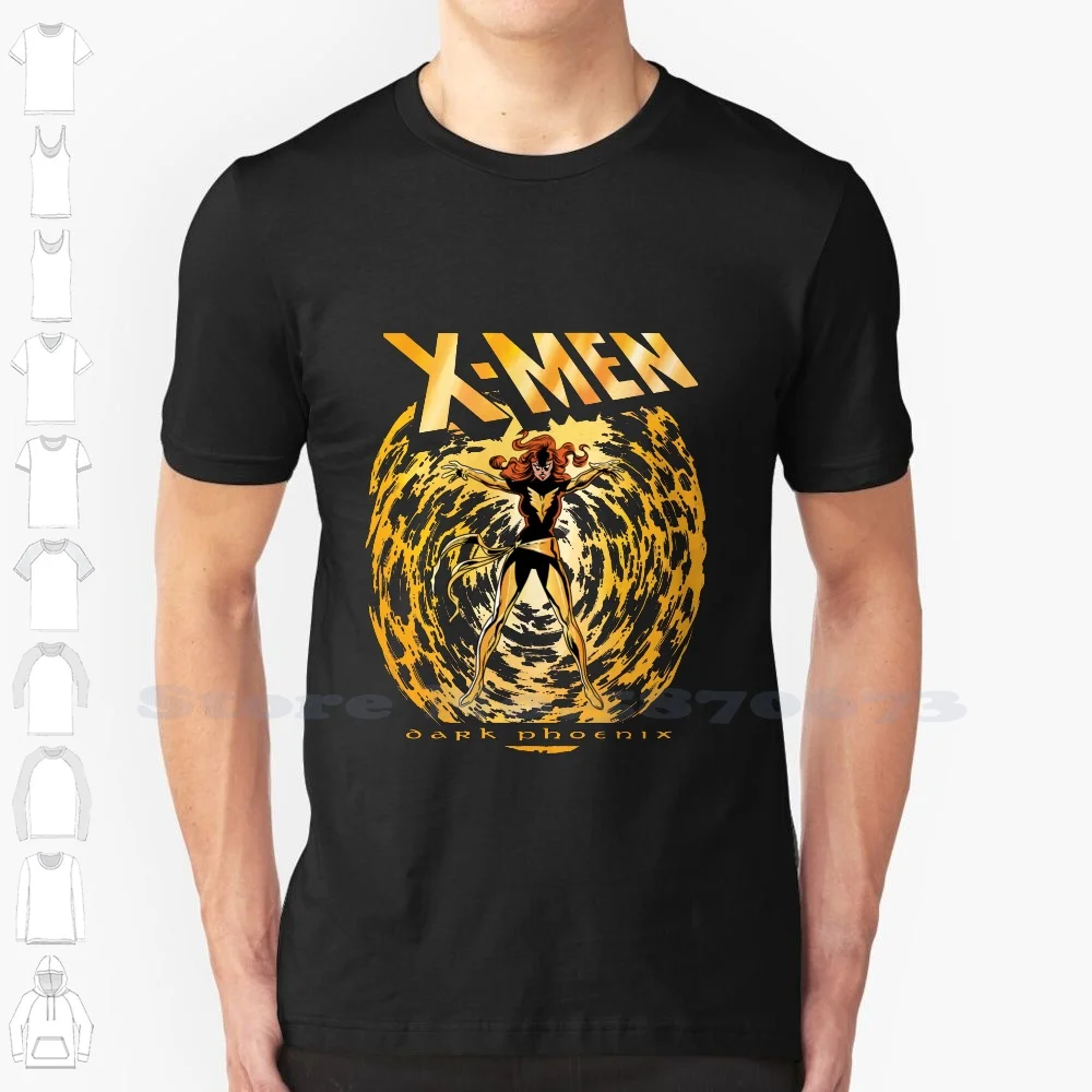Темный Феникс джинс Модные Винтажные футболки X мужчины Xmen комиксы мутанты