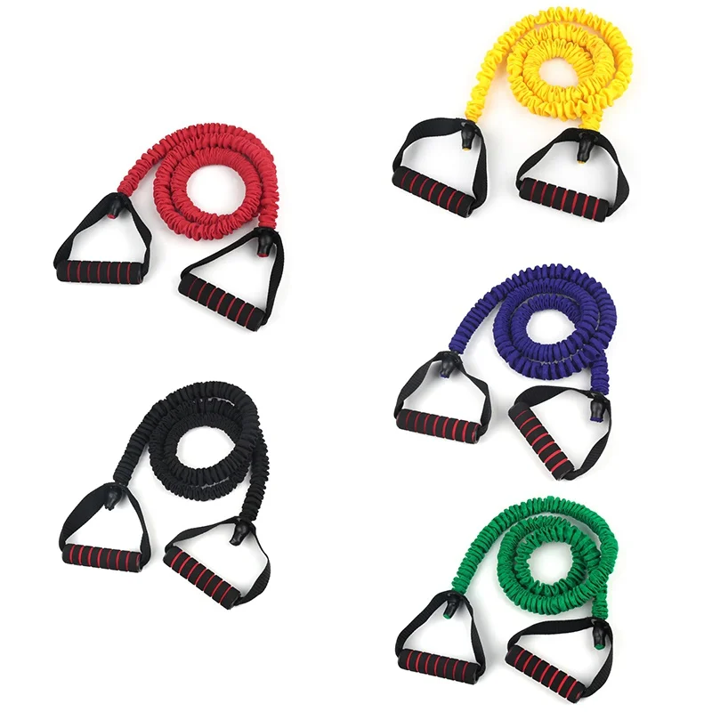

Resistance Bands with Handles Yoga Pull Rope Elastic Fitness Exercise Tube Bands Home Training Practical Rubber Tensile Expander