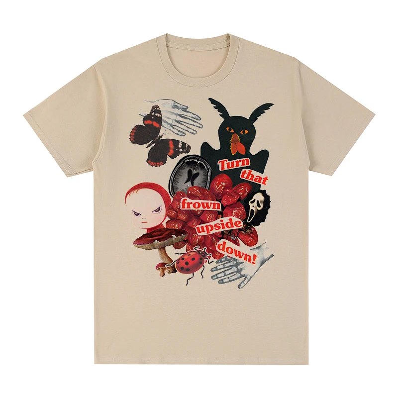 Футболка Yoshitomo Nara Ukiyoe Мужская хлопковая тенниска новая майка мужские топы -