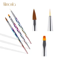 3pcsset nail brushes pen laser gradient nail art design painting tools pen polish brush kit beauty manicure art brush set