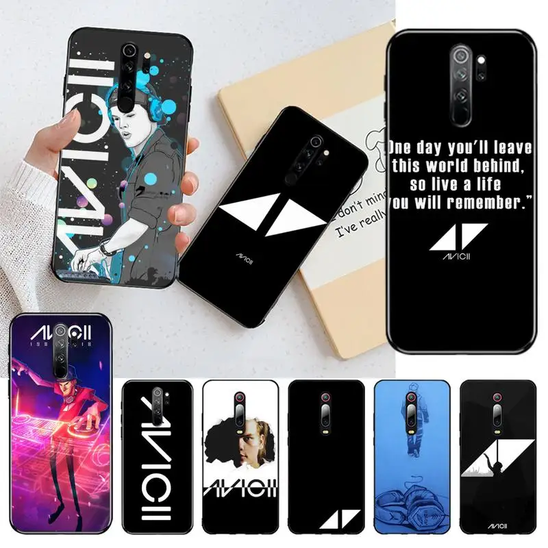 Avicii DJ Тим Bergling черный чехол для телефона Корпус Redmi Note 9 8 8T 8A 7 6 6A экшн-камеры Go Pro Max