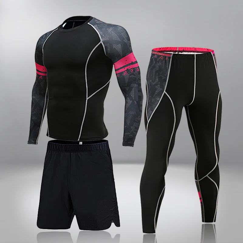 Мужское термобелье Комплект трусов Спортивная компрессионная одежда спортивный