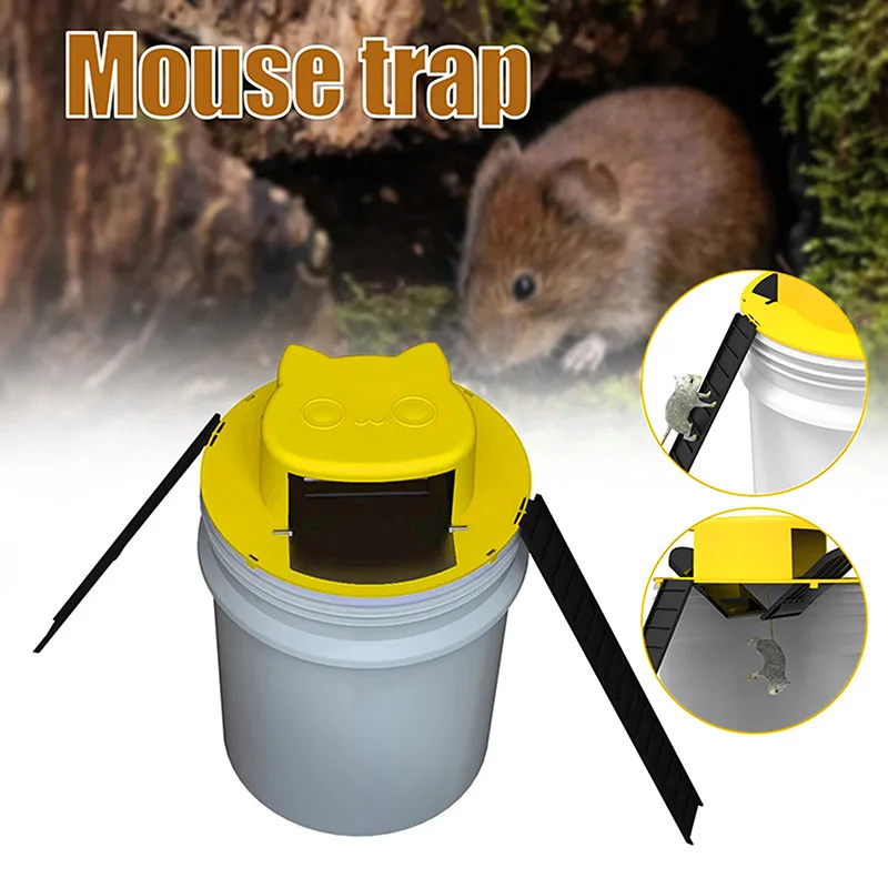 

Lethal Mouse Trap Creativity Mice Trap Slide Bucket Lid Smart Flip Reusable Auto Quick Effective Sanitary Creativity Mice Trap