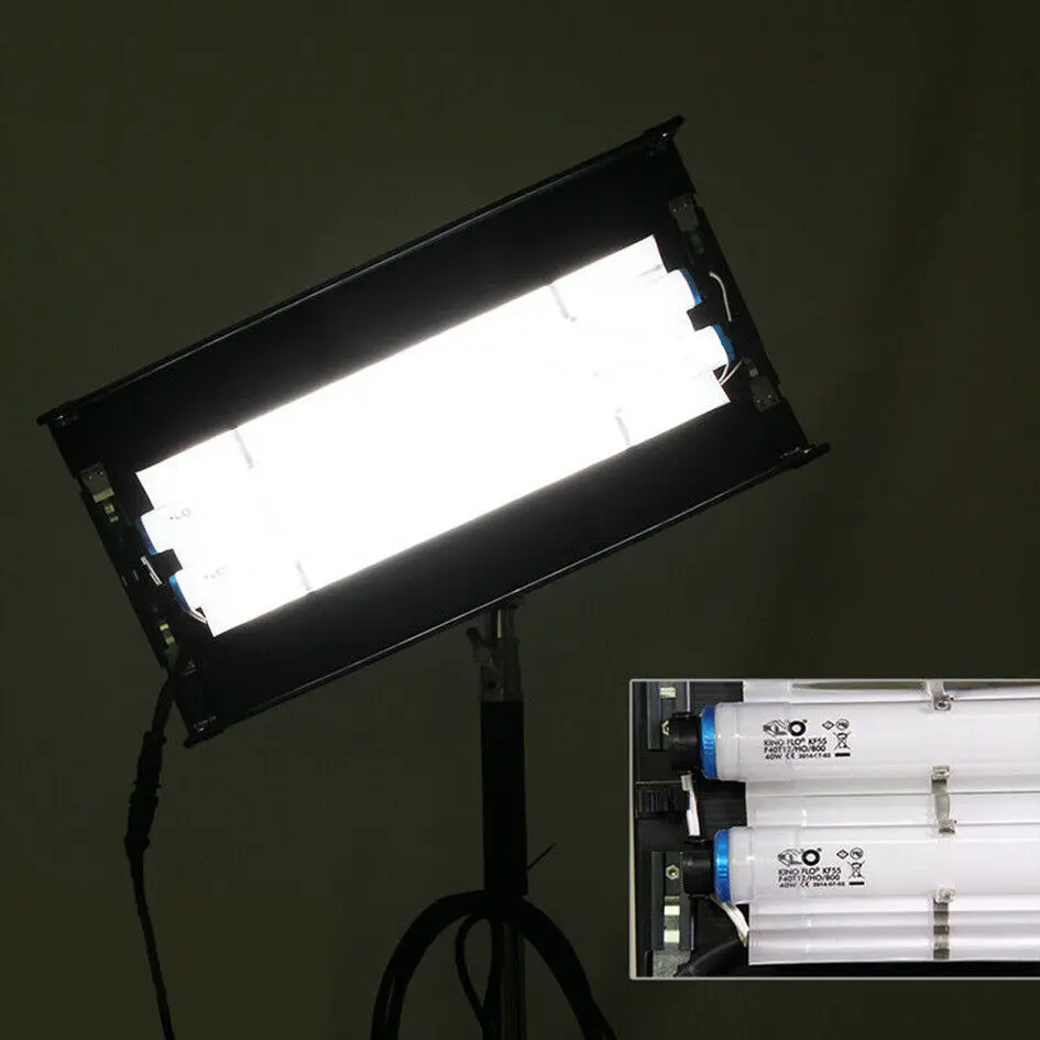 Люминесцентный светильник Kinoflo 2 комплекта внешних аккумулятора 80 Вт без