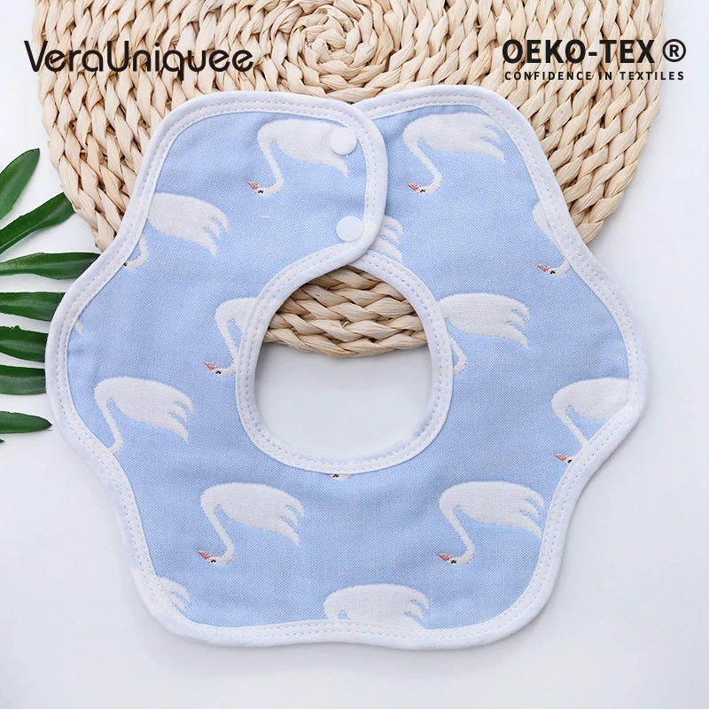 Детские нагрудники VeraUniquee Слюнявчики для новорожденных Регулируемые мягкие