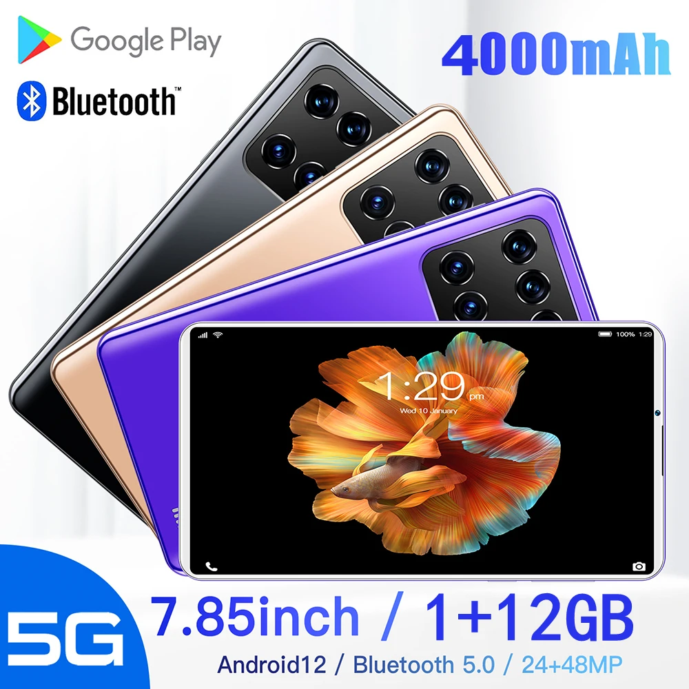 2022 Latest 1280x800 IPS Screen Android 12 System Tablet M12 7.85 Inch Tablet Ram 1gb Rom 5g Lte 2/5mp Tablet 4000mah Battery