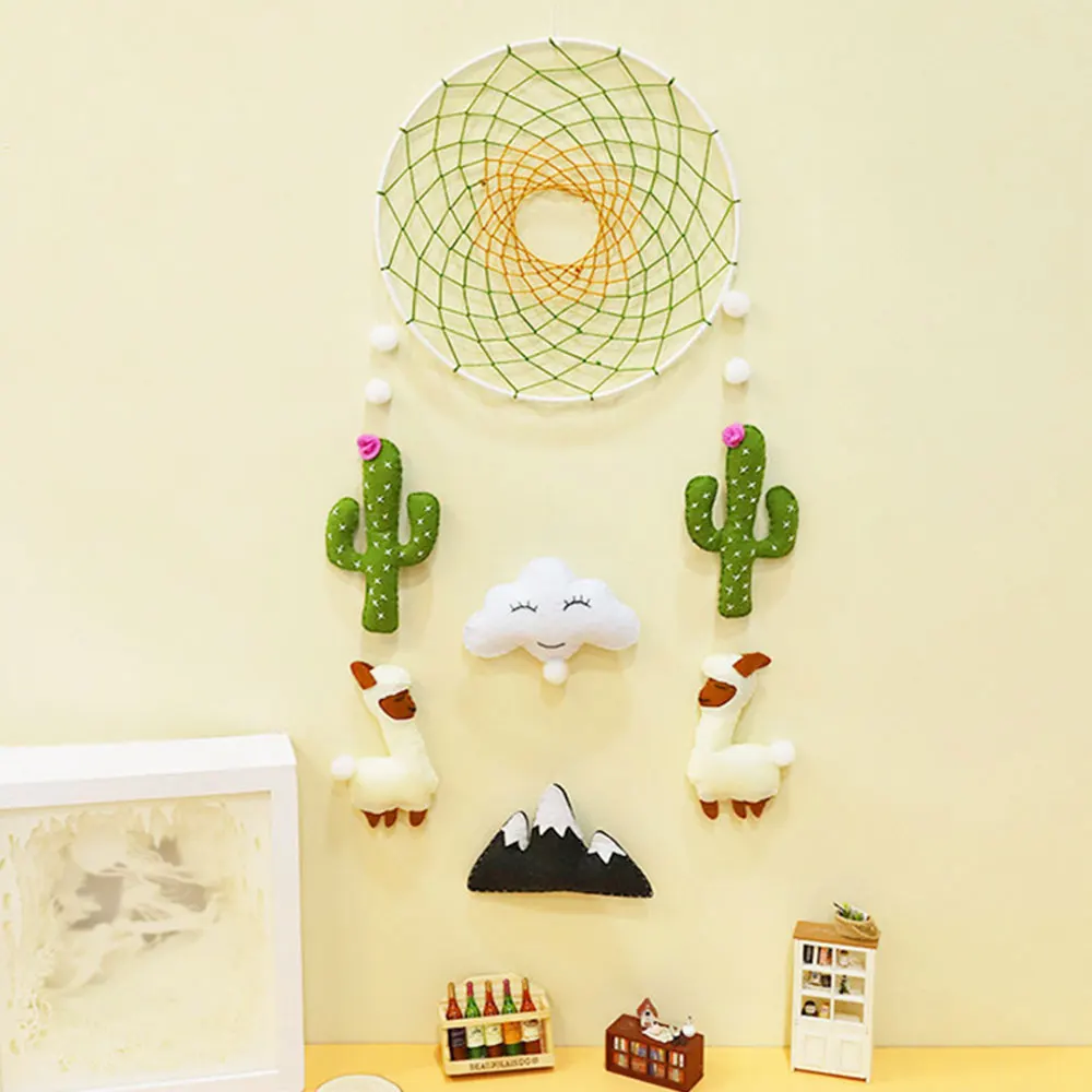 DIY ручной работы из нетканого материала Ловец снов цветок фетр Набор для