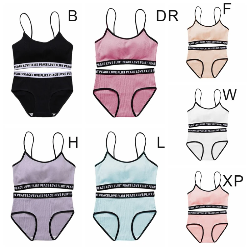 Комплект японского нижнего белья из хлопка с тонким винтом комплект пуш-ап