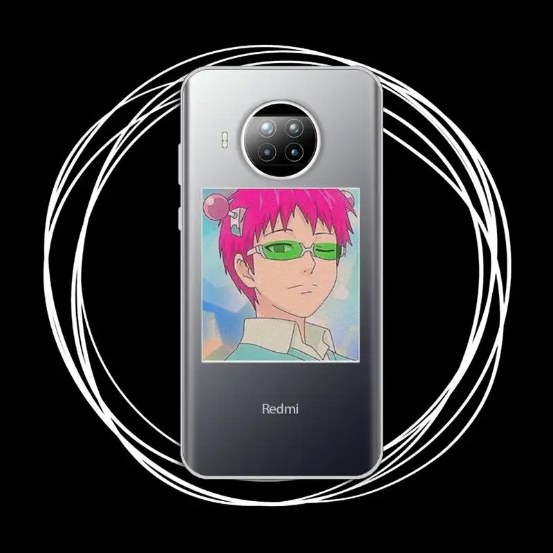 

The Disastrous Life of Saiki K Saiki Kusuo Phone Case Transparent for Xiaomi Redmi note 10 t 8 9 pro lite 11