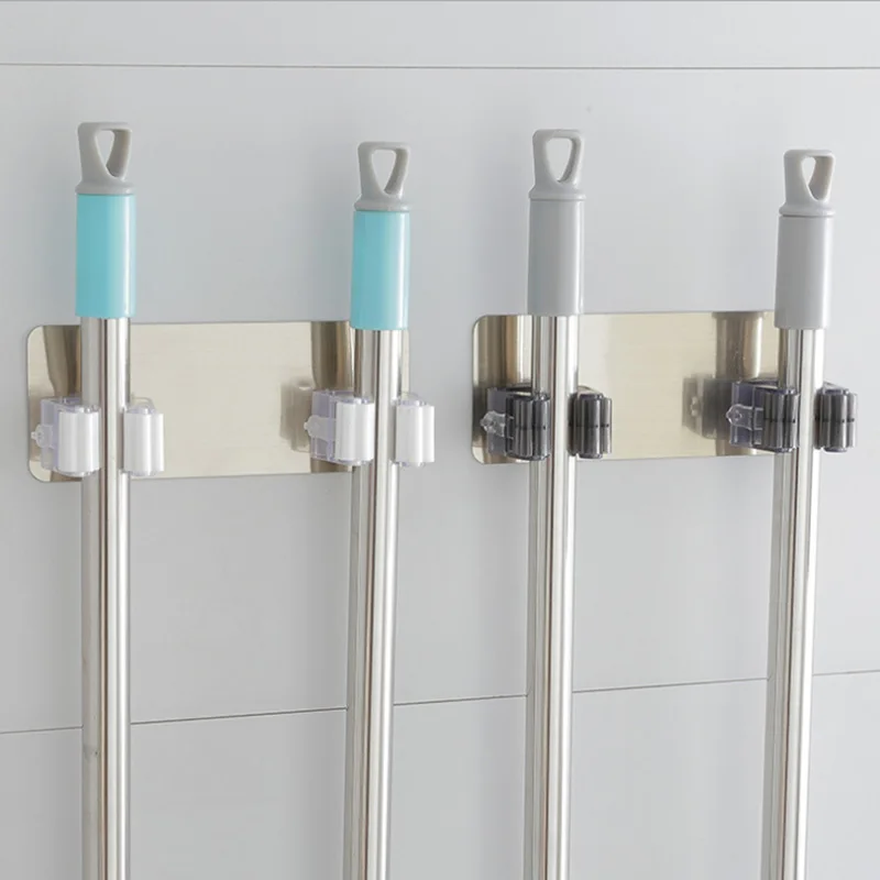 

Multi-Purpose Hooks Wall Mounted Mop Organizer Holder/ RackBrush Broom Hanger /Hook Kitchen bathroom Strong Hooks