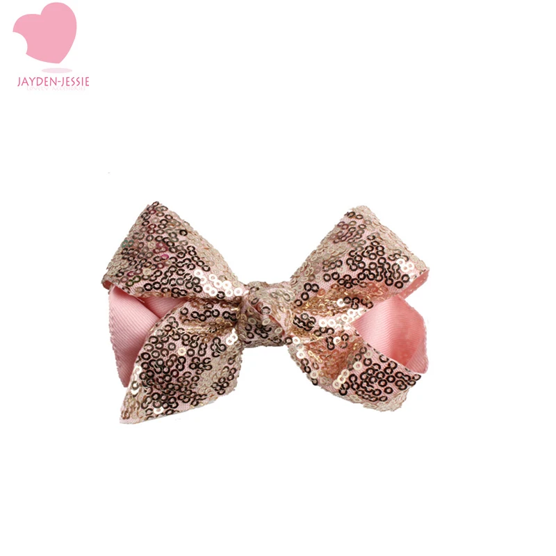 New fashion sequins large bow princess children jewelry Mermaid girl glittering performance stage hairpin birthday gift | Детская одежда
