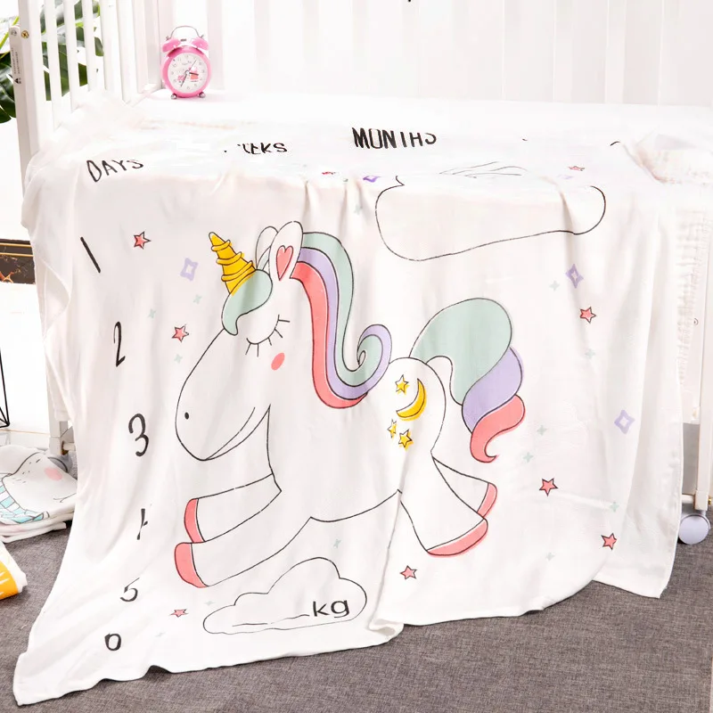 Одеяло из бамбукового волокна 110*110 см детское банное полотенце летнее одеяло с