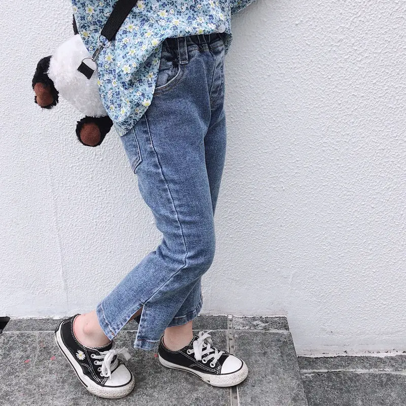 

Children's Jeans, Girls, Autumn Clothes, Outer Wear, Stretch Pants, Spring and Autumn Girls, Fashion Flared Pants