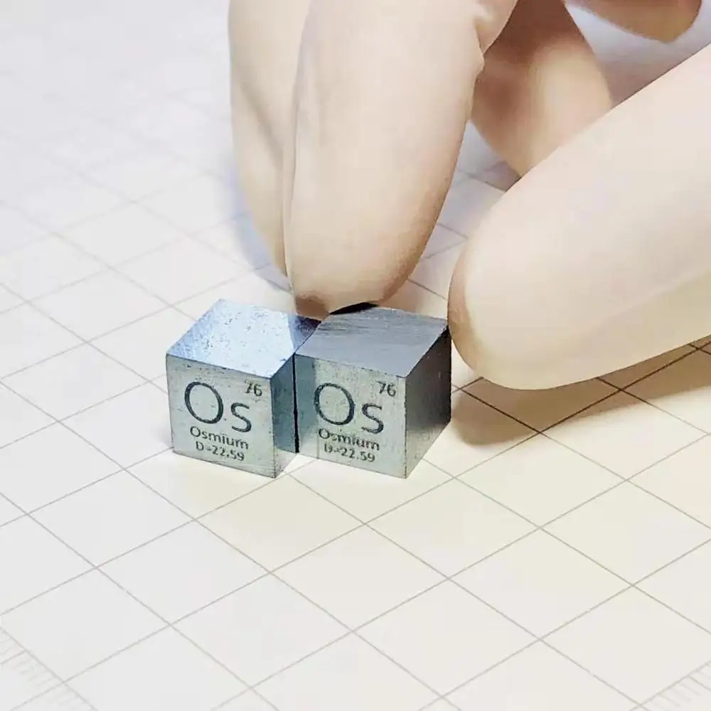 

Noble Metal 10mm Osmium Cube High Purity Os Block Density The Most Hard Steel in Nature Element Collection