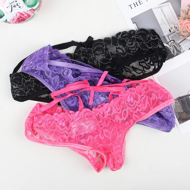 Женские стринги большого размера нижнее белье с вырезами женские кружевные