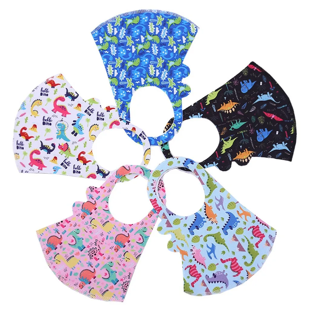 

Headband kids mask 1PC Children's Summer Fashion Thin Cute Dinosaur Anti-Fog Haze Washable Mask children face mask