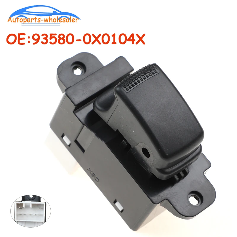 

New 93580-0X0104X 935800X0104X For Hyundai i10 Power Lifter Switch Electric Window Button Car Accessories