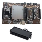 Семейная материнская плата с двойным процессором для майнинга, 8 pcie 16X DDR3, 2011 контактов, 60 мм, поддержка 3060, графическая установка для майнинга для Btc Eth Zec Rig