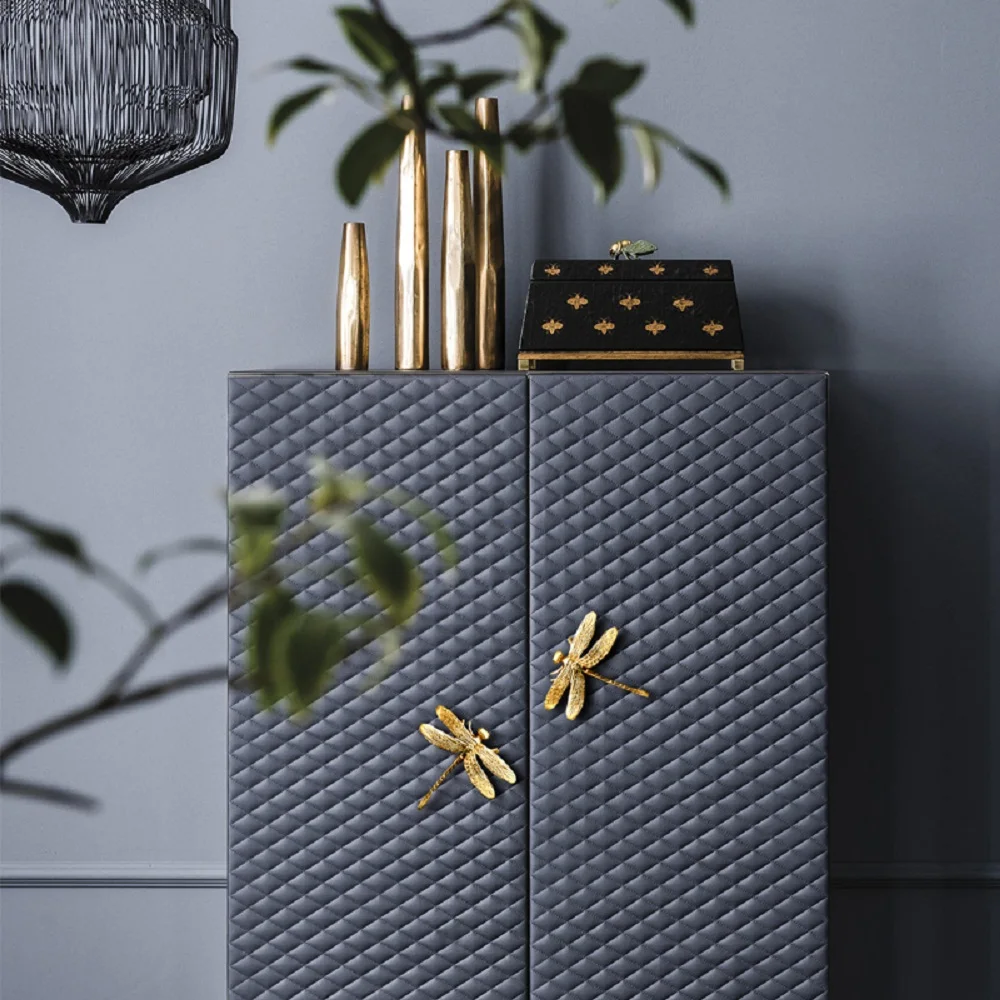 Dragonfly Латунное оборудование для обработки мебели кухонный ящик выдвижной ручки
