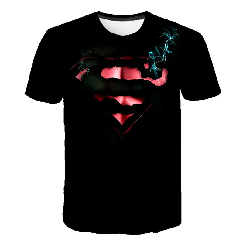 Повседневная детская футболка с 3D супергероем Железный человек Короткими