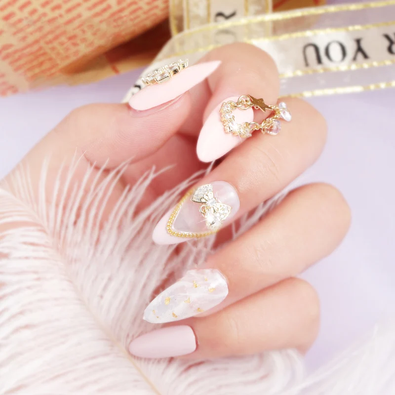 Gold Color Nail Art Diamond decoration Rhinestones 3D Decoration Acrylic UV Gel Decor Accessories Design | Красота и здоровье