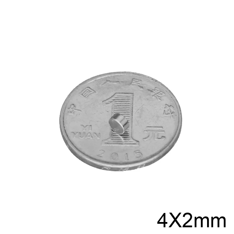 50/100/200/500/1000PCS 4x2 mm Rare Earth Magnets Diameter 4x2mm Small Round 4mm*2mm Permanent Neodymium Disc 4*2|Магнитные