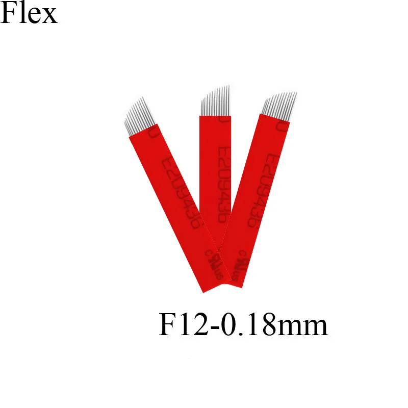 200 шт. иглы для микроблейдинга Flex12 0 18 мм |