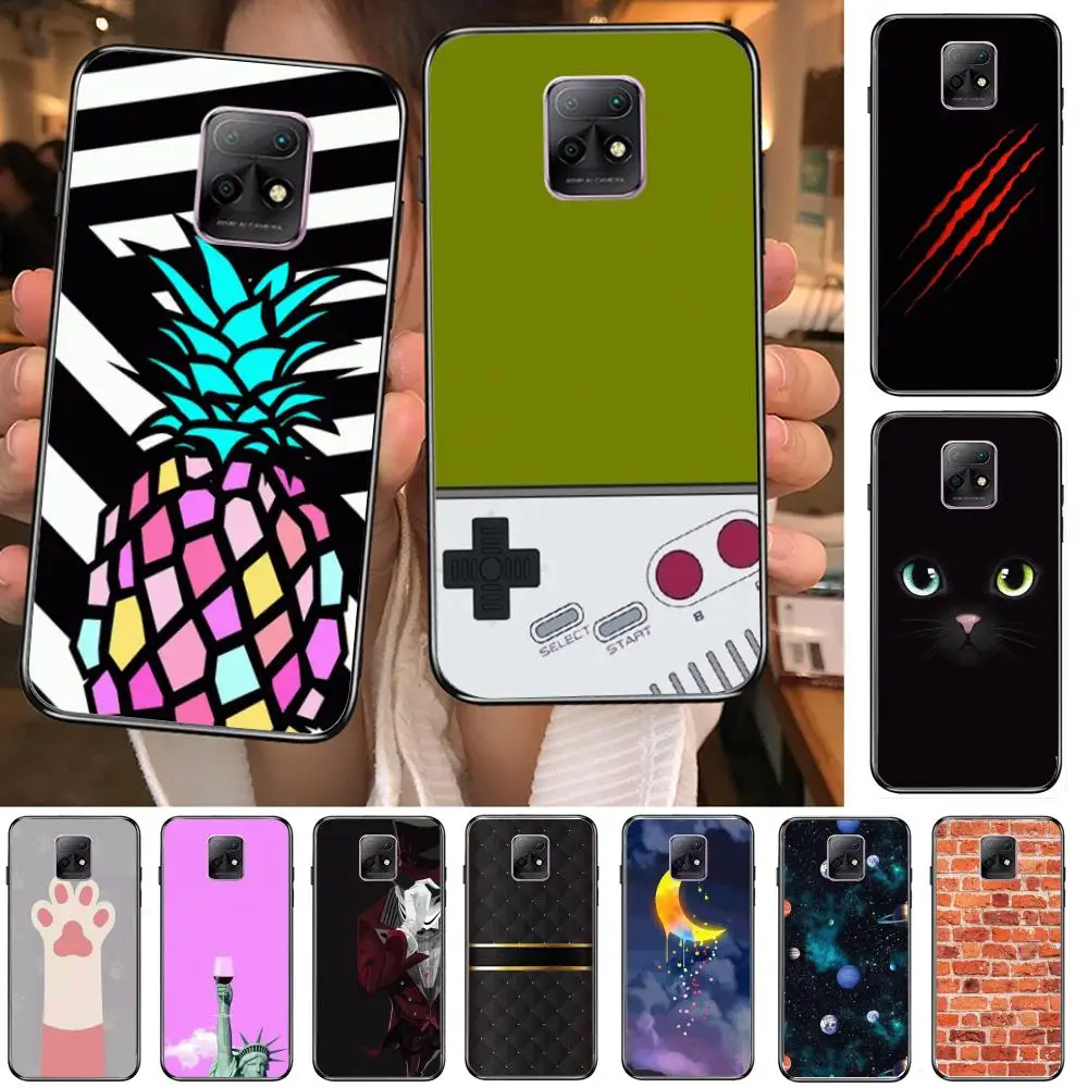 

Phone Case For XiaoMi Redmi 10X 9 8 7 6 5 A Pro S2 K20 T 5G Y1 Anime Black Cover Silicone Back Pretty Delicate