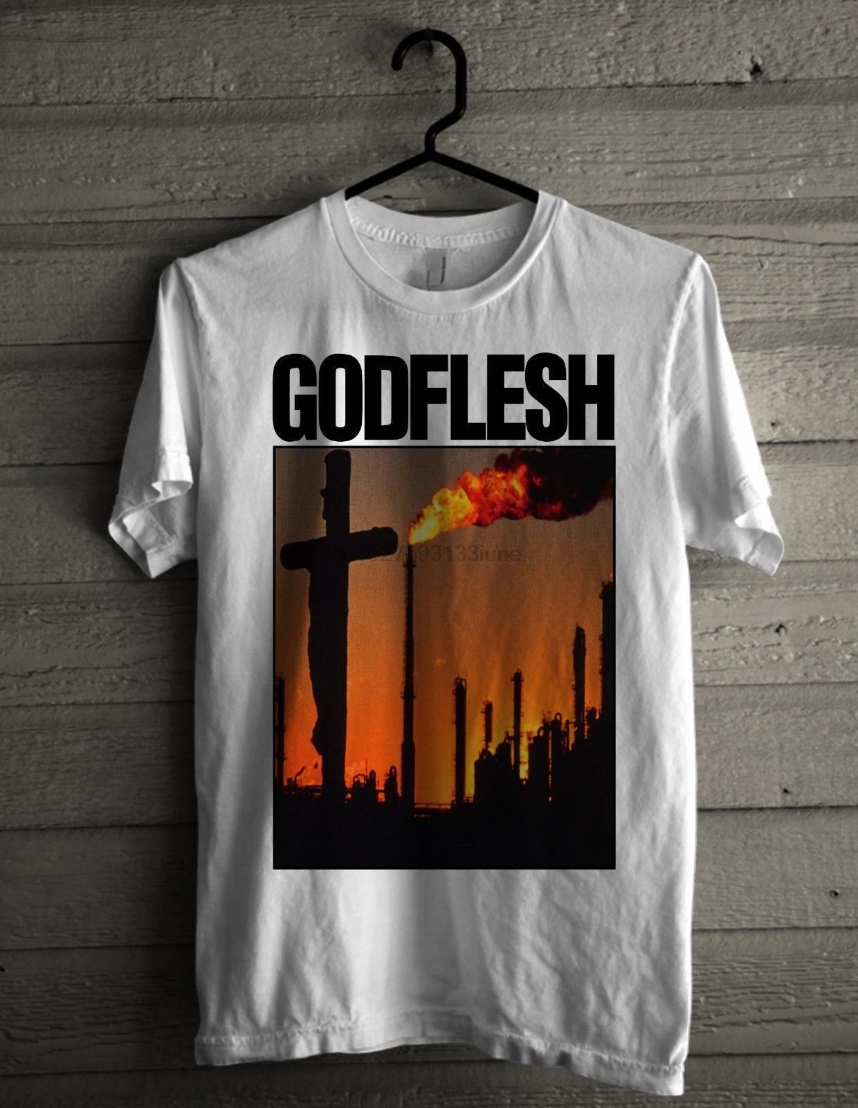 Godflesh новая белая футболка мужская с коротким рукавом маленький большой | Мужская