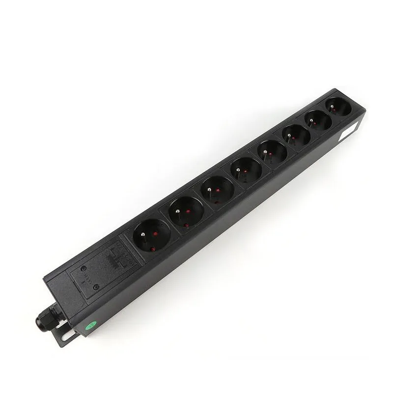 PDU шкаф Мощность полосы 6AC универсальный разъём гнездо расширения 10A 250V 2500W устройство защиты от перегрузки AU Мощность разъем PDU Мощность доска