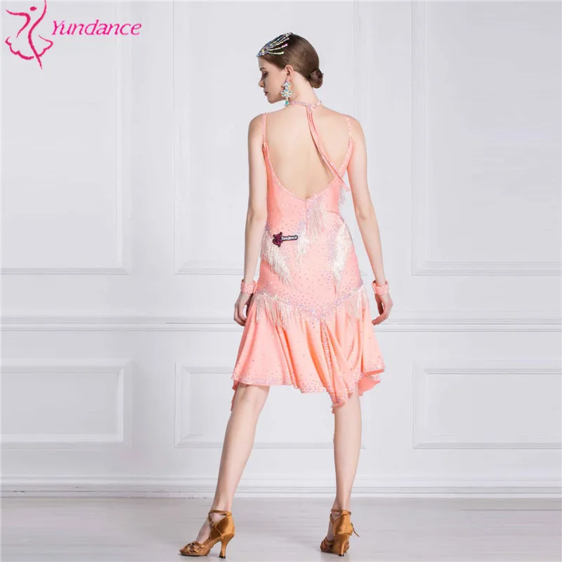 Женское платье для конкурсов латиноамериканских танцев Дешевое на заказ - купить