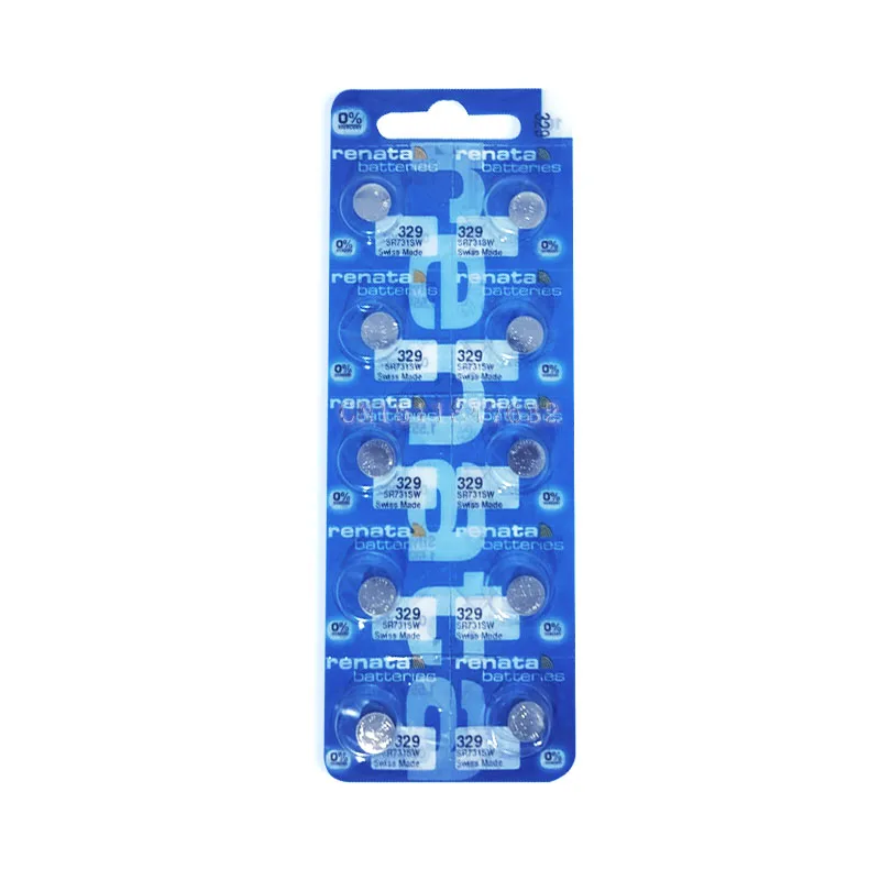 10 шт./лот Новый брендовый Renata долговечный 329 SR731SW SR62 D329V731 часы батарейка Кнопка
