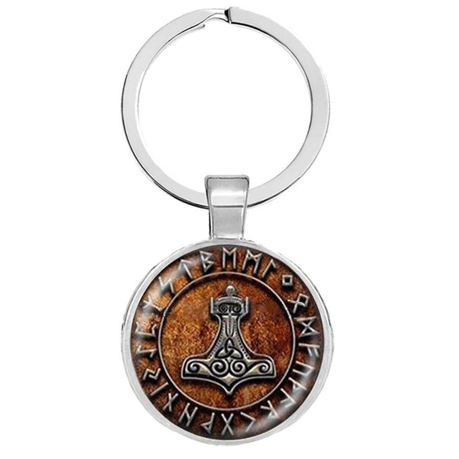 Viking компас брелок древняя троица нордические руны символ Одина художественный