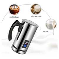 stainless steel electric milk frother steamer hot warm and cold function for household appliances