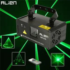Лазерный проектор ALIEN Remote, 50 МВт, зеленый лазер, профессиональный сканер DMX 512