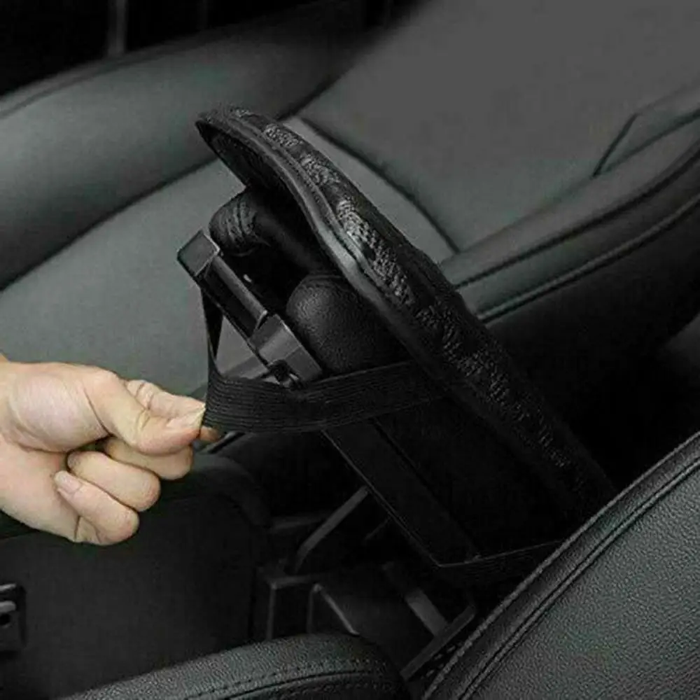 Car Armrest Pad Universal Auto Armrests Covers Center Console Box Carbon Fiber Leather Cushion Mat | Автомобили и мотоциклы