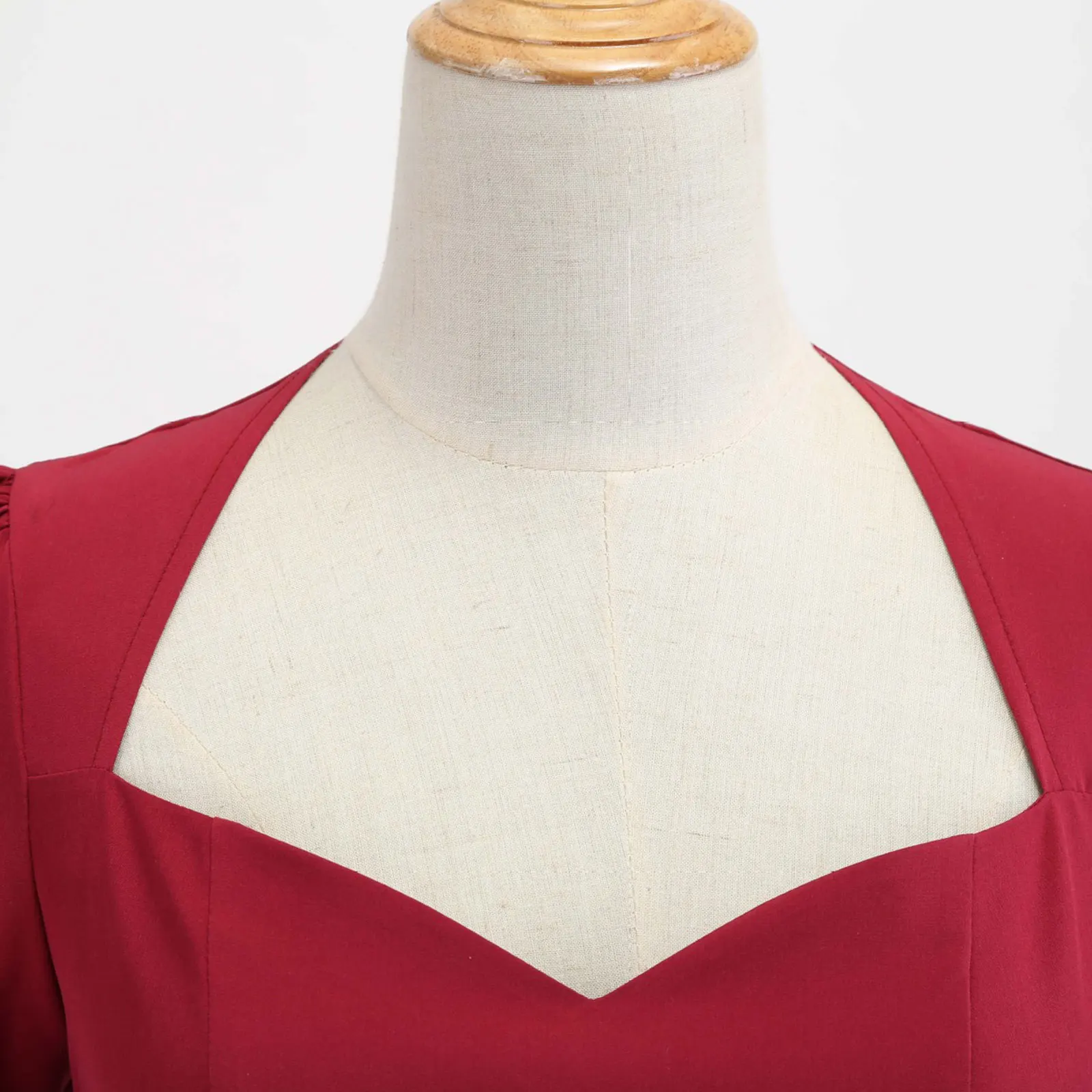 

Womens Sexy V Neck Low Cut Dresses Vintage Evening Party Dress Keyhole Back A-line Elegant Dress for Women Vestido De Festa