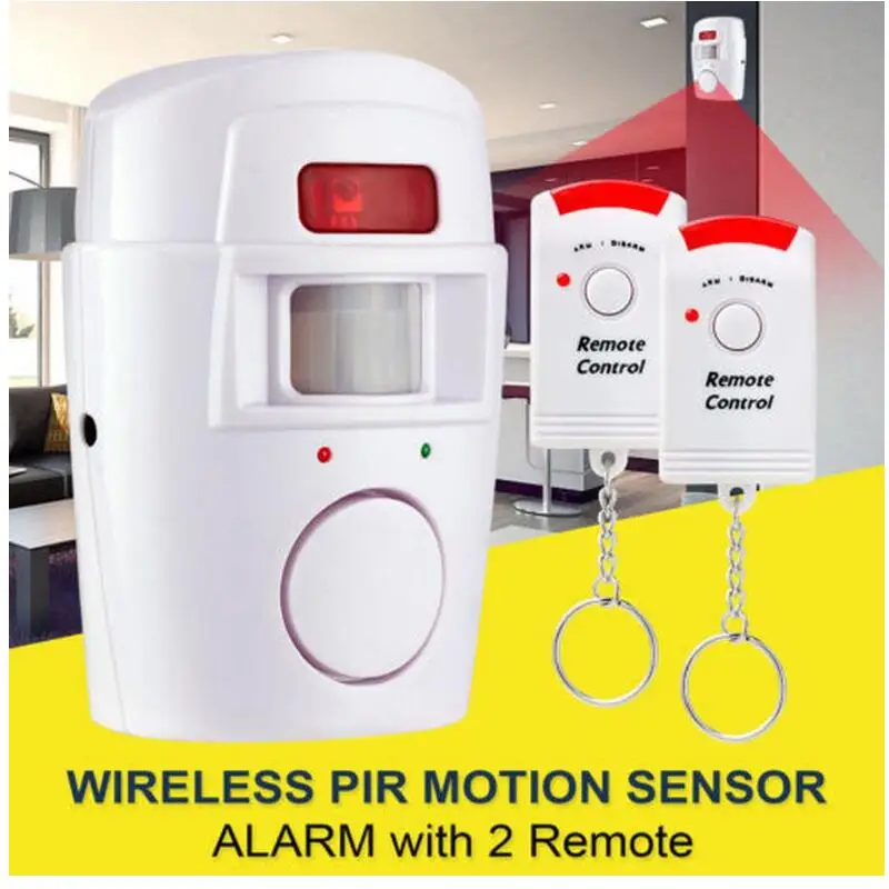 Беспроводной инфракрасный датчик движения из PIR детектор 2 шт. пульты