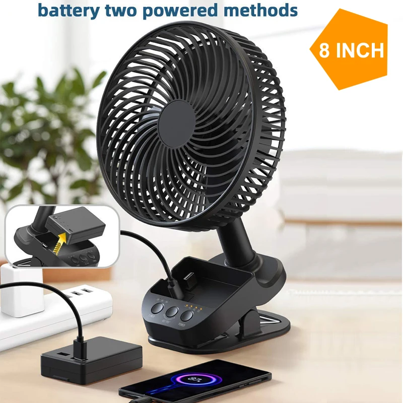 

Stroller Clip On Fan Portable Fans Battery Operated Mini Ventilador Grow Tent Fan Oscillating Desk Fan With Clip on For Baby
