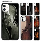 MaiYaCa Элегантный Деревянный Виолончель Скрипка чехол для телефона для iPhone SE6s 7 8 plus X XR XS 11 12 13 pro max Samsung Galaxy S9 S10 оболочка
