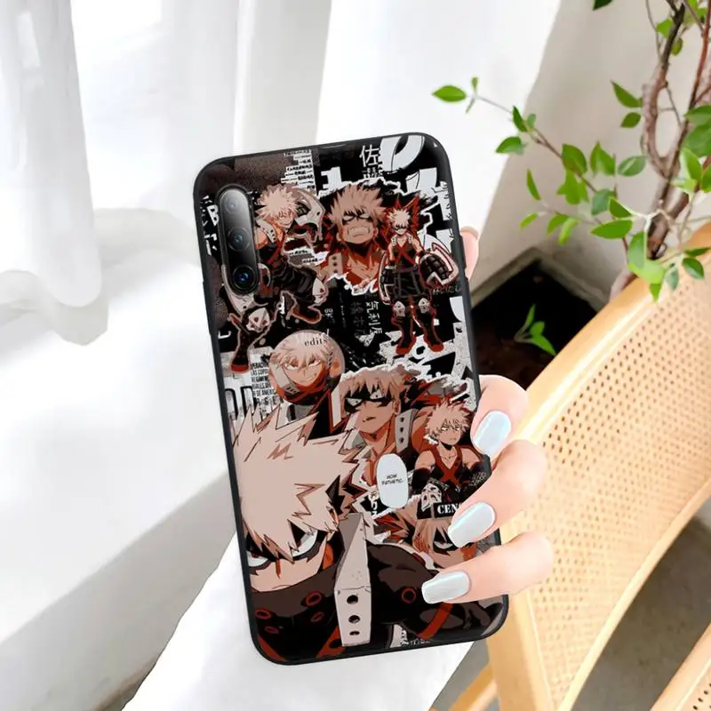 

My Hero Bakugo Katsuki Black Silicone Mobile Phone Cover For Samsung Galaxy S9 S10 S20 S21 S30 Plus Ultra S10e S7 S8 Case