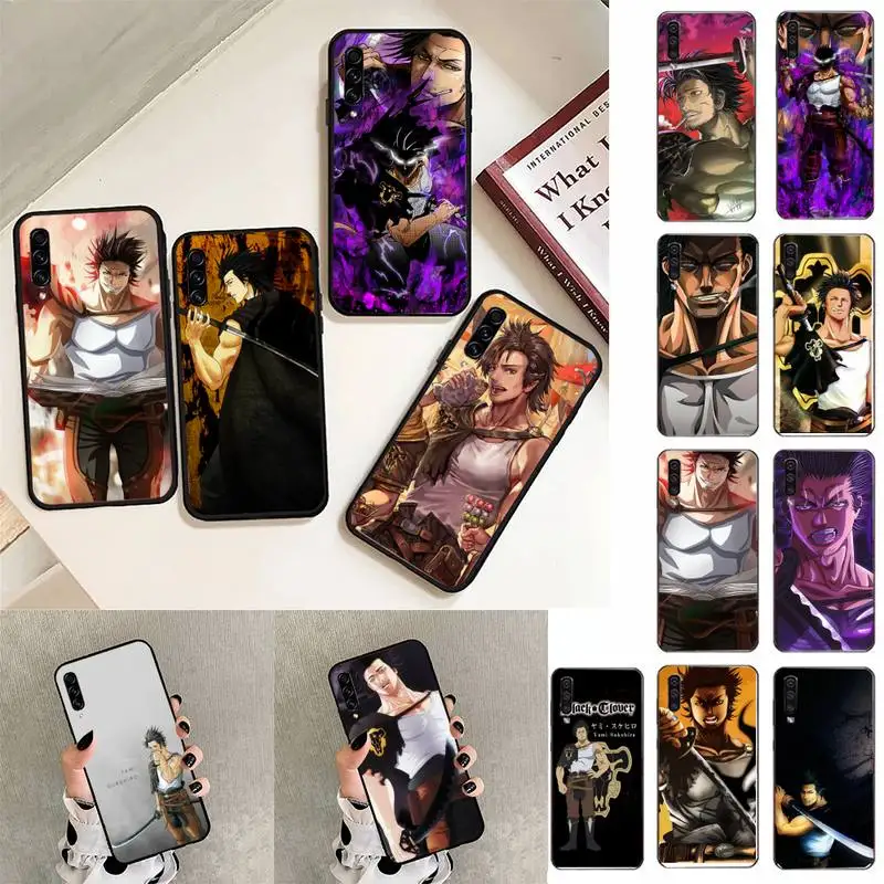 

Yami Sukehiro Black Clover anime manga Phone Case For Samsung Galaxy A30 A20 S20 A50S A30S A71 A10 A10S A6 plus Fundas Coque