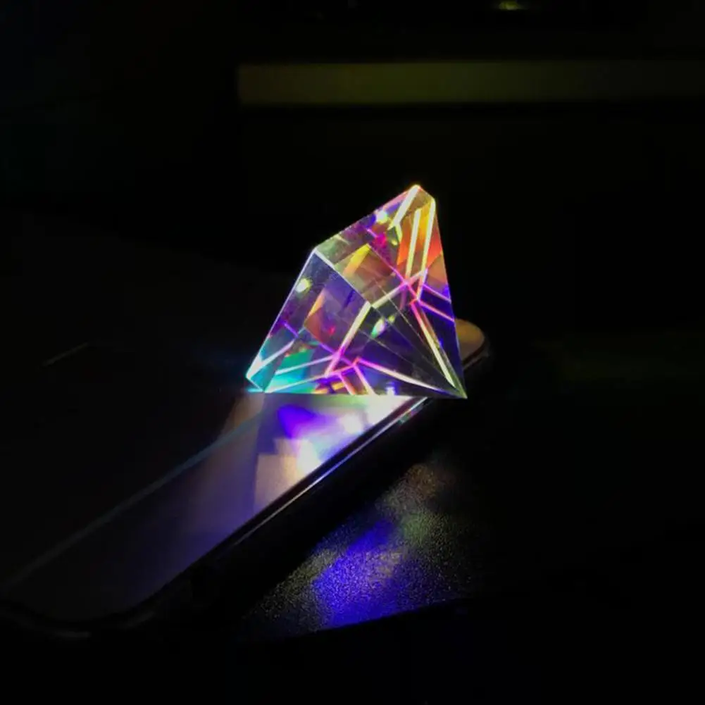 Разноцветная настольная призма с оптическими линзами образовательный учебный